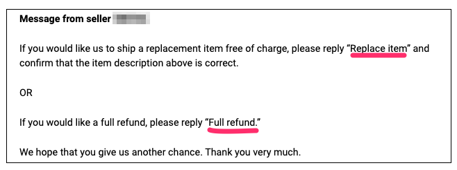 courtesy refund message template amazon fba contact reviewers