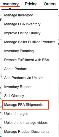 Manage fba shipments reimbursed lost inventory
